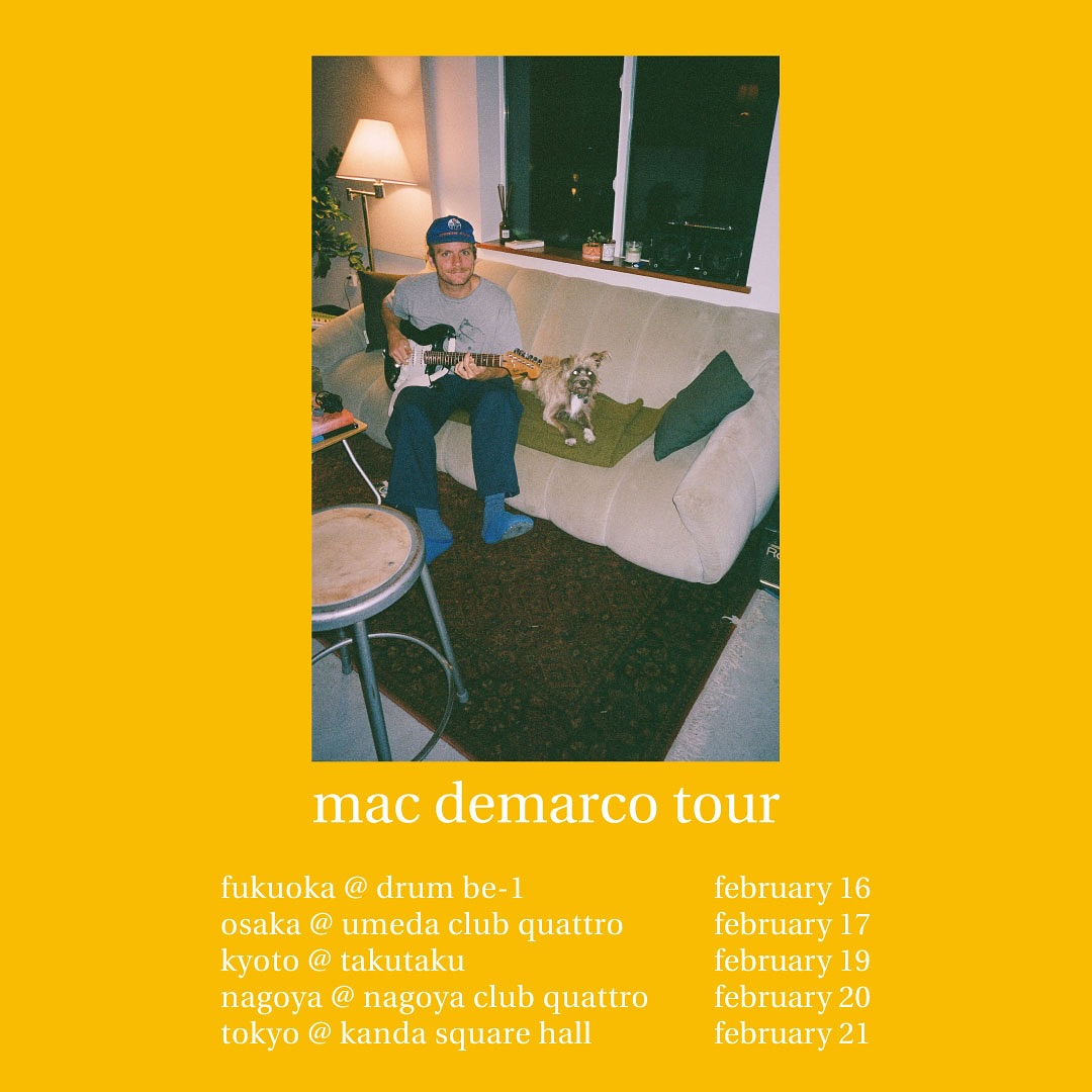Mac DeMarco Guitar Tour Poster 2026